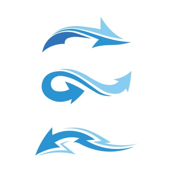 Professional wave water logo design suitable for company and branding purposes vector