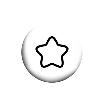 star icon line on a white button png