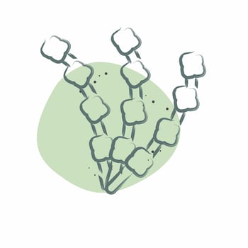 Icon Lavender. related to Natural Organic Cosmetic symbol. Color Spot Style. design editable vector