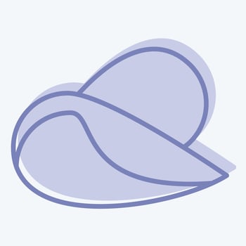 Icon Almond. related to Natural Organic Cosmetic symbol. two tone style. design editable vector