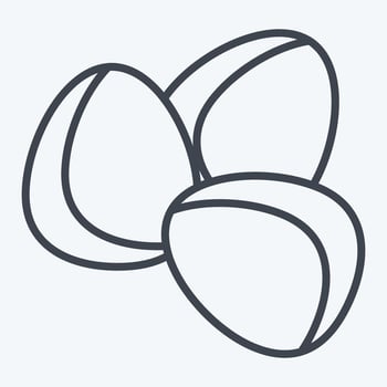 Icon Shea. related to Natural Organic Cosmetic symbol. line style. design editable vector