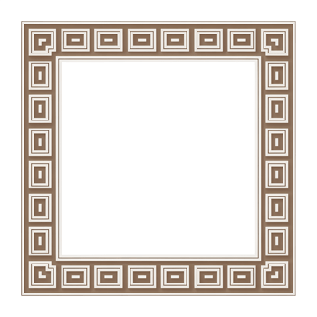 Elegant Greek key border design adds classic sophistication to any project needing timeless style png