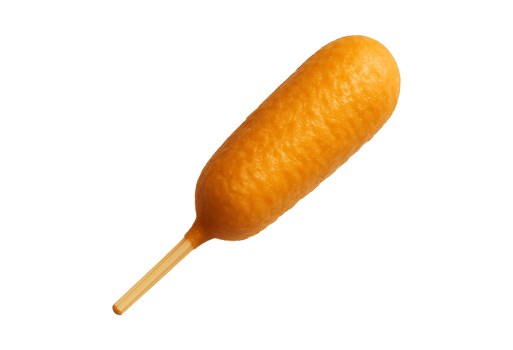 Corn dog isolated on transparent background png