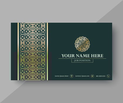 Business card template with elegant design vector