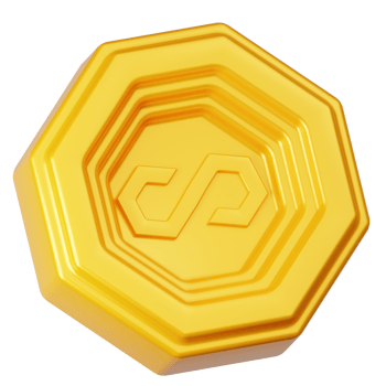 3D Render Icon Cryptocurrency Gold Coin png