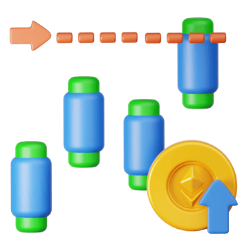 3D Render Blue Bottles and Coin Illustration png