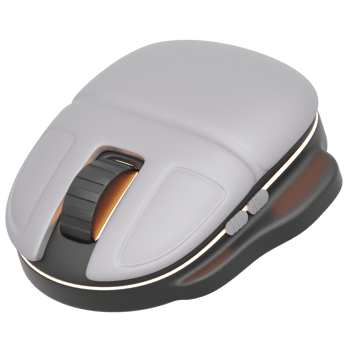 3D Render Ergonomic Wireless Computer Mouse png