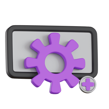 User settings gear User Interface 3D icon png