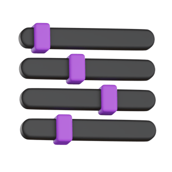 Adjustment slider for settings User Interface 3D icon png
