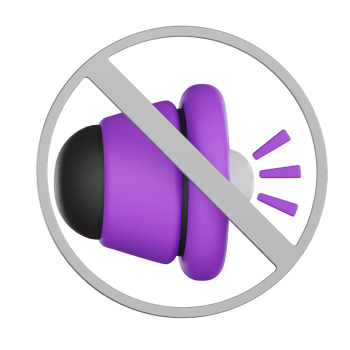 No sound icon with speaker and muted User Interface 3D icon png