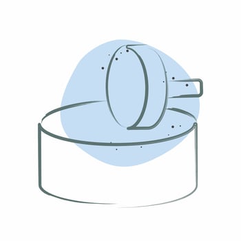 Icon Mill. related to Prehistoric symbol. Color Spot Style. design editable vector