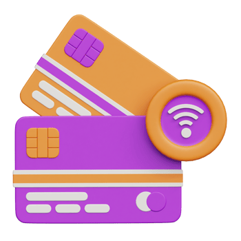 3D Render Icon Contactless Payment png