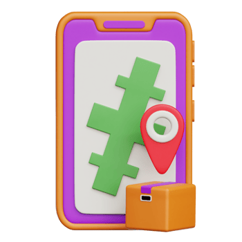 3D Render 3D Illustration Icon Delivery Location png