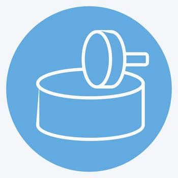 Icon Mill. related to Prehistoric symbol. blue eyes style. design editable vector