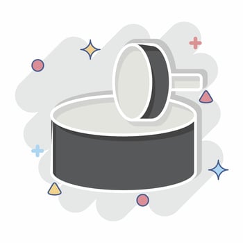 Icon Mill. related to Prehistoric symbol. comic style. design editable vector