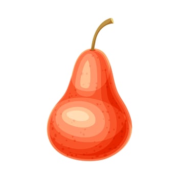 Red pear illustration vector