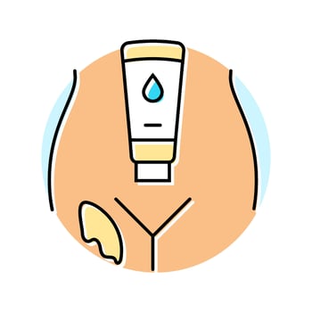 apply intimate moisturizer care color icon module vector