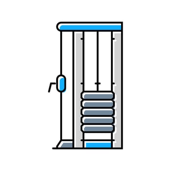functional trainer pulley machine color icon constituent vector