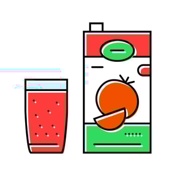 tomato juice meal drink color icon entry vector