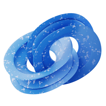 3D Render Icon Blue Sparkle Orb png