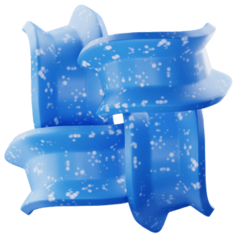 blue holographic abstract png
