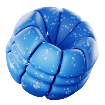 3D Render Blue Abstract png