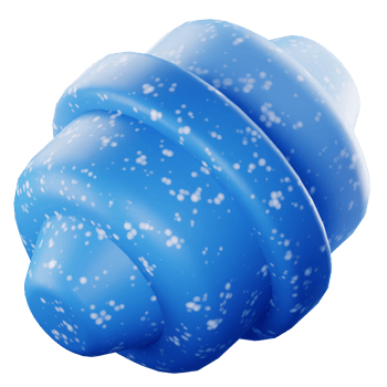 3D Render Blue Abstract Element png