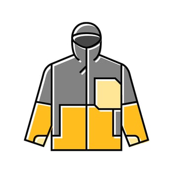 jacket snowboard color icon detail vector