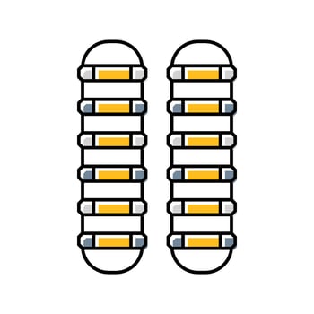 functional training ladder color icon figure vector