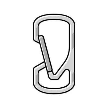 carabiners titanium ultralight color icon element vector