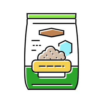 seed agri tech color icon fragment vector