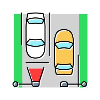 traffic lights autonomous vehicle color icon element vector