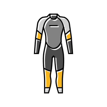 wet suit water trip tourism color icon figure vector