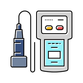 depth gauge world ocean color icon object vector