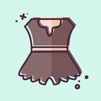 Icon Clothes. related to Prehistoric symbol. MBE style. design editable vector