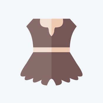 Icon Clothes. related to Prehistoric symbol. flat style. design editable vector