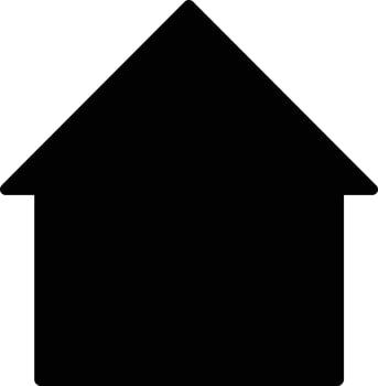 House Silhouette Icon Home Shape Illustration vector