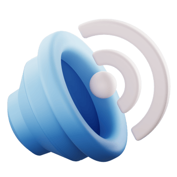 3D Render Icon Volume png