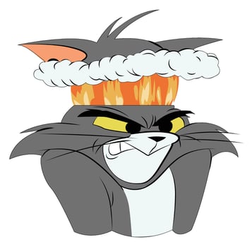 angry mode tom vector