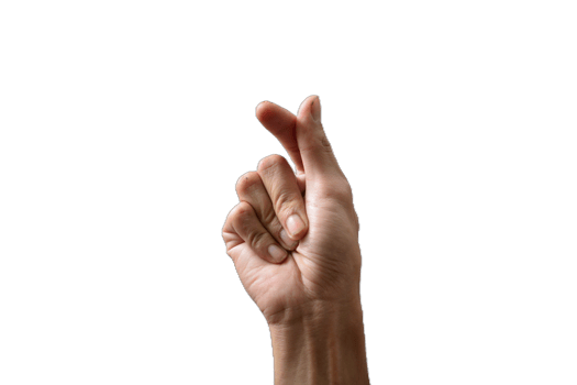 A person is making a gesture with their hand png