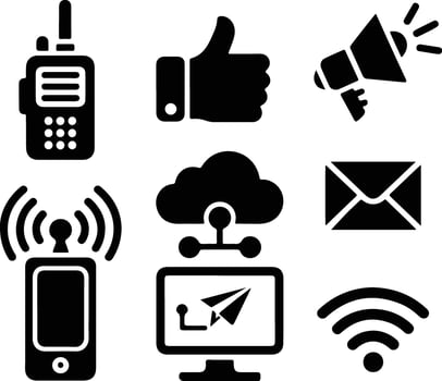 Two-Way Radio Communication Device vector
