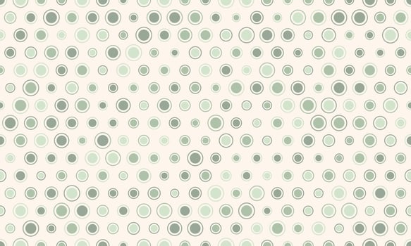 Elegant pastel green circles pattern. Perfect for website backgrounds, textile design, or stationery. Subtle yet stylish, this repeating motif evokes calmness and sophistication. vector