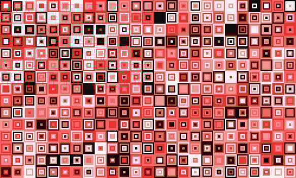 Abstract red and black square mosaic pattern. Perfect for website backgrounds, textiles, or modern design projects. The vibrant color palette and geometric shapes evoke energy and dynamism. vector