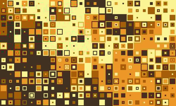 Abstract geometric background featuring a mosaic of warmtoned squares. Perfect for website banners, presentations, or as a trendy design element. vector