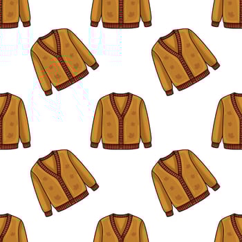 Patterned cardigans in a stylish design vector