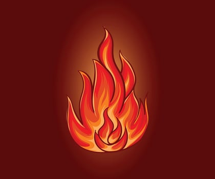campfire Burst fire illustration design vector