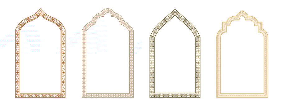 Stylish text box border set decorative floral frame plant vectors