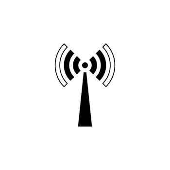 2 Bars Glyph. Phone Signal Wi-fi Indicator Icon vector
