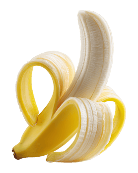 Banana Peeled Isolated on Transparent Background png