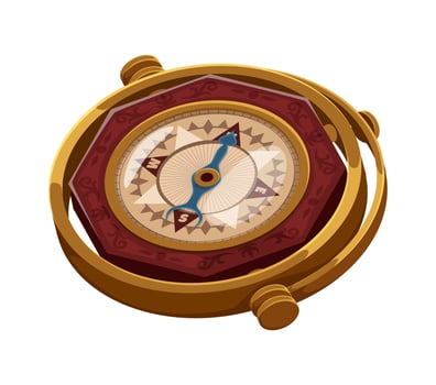 Vintage compass illustration vector
